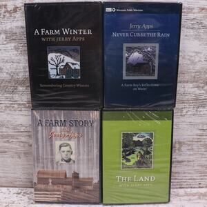 Jerry Apps DVD Lot Never Curse The Rain, The Land, A Farm Story, A Farm Winter